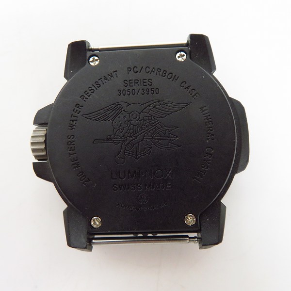 実際に弊社で買取させて頂いたLUMINOX/ルミノックス ネイビーシールズ 3050/3950 腕時計 ブラック×イエロー 3055【動作未確認】の画像 1枚目