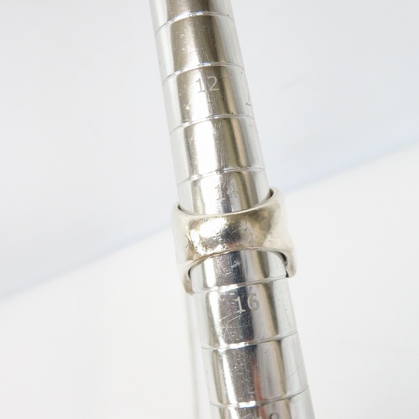 実際に弊社で買取させて頂いたCRAZY PIG/クレイジーピッグ LARGE EVIL SKULL/ラージ エビル スカルリング ＃27/15号の画像 7枚目