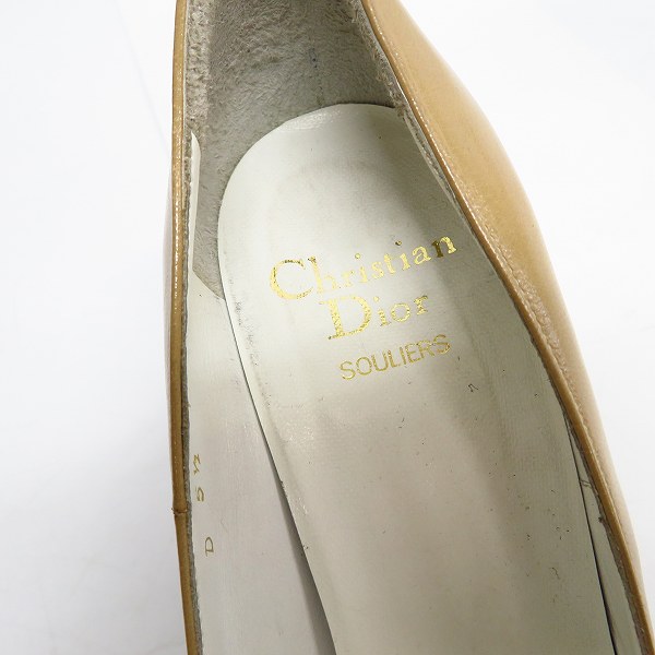 実際に弊社で買取させて頂いた【難有り】Christian Dior/クリスチャンディオール レザー ピンヒールシューズ 5.5の画像 4枚目