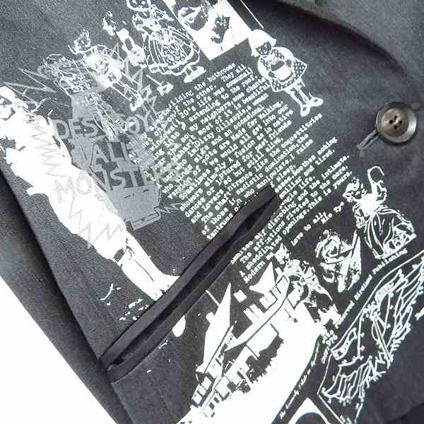 実際に弊社で買取させて頂いたHYSTERICS/ヒステリックス Registered Destroy All Monsters 変形 テーラードジャケット 0541AJ01 size：Mの画像 7枚目