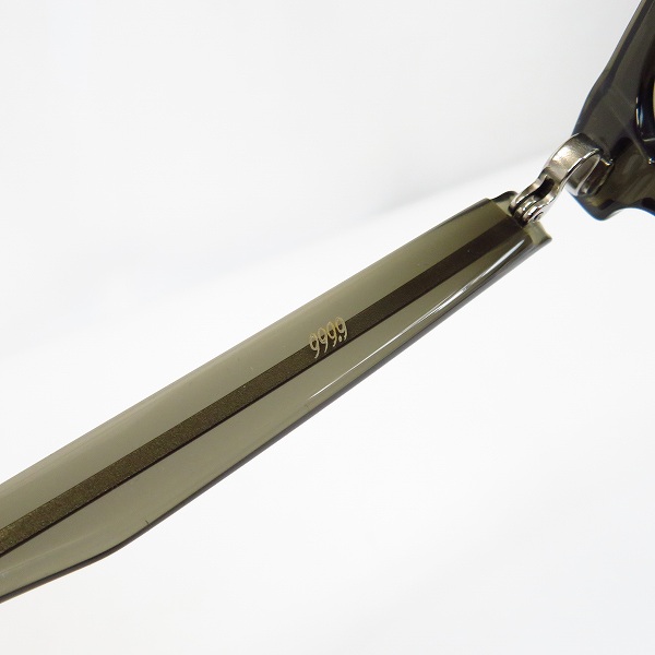 実際に弊社で買取させて頂いた999.9/フォーナインズ 度入り NP-62 メガネフレーム ウェリントンの画像 4枚目