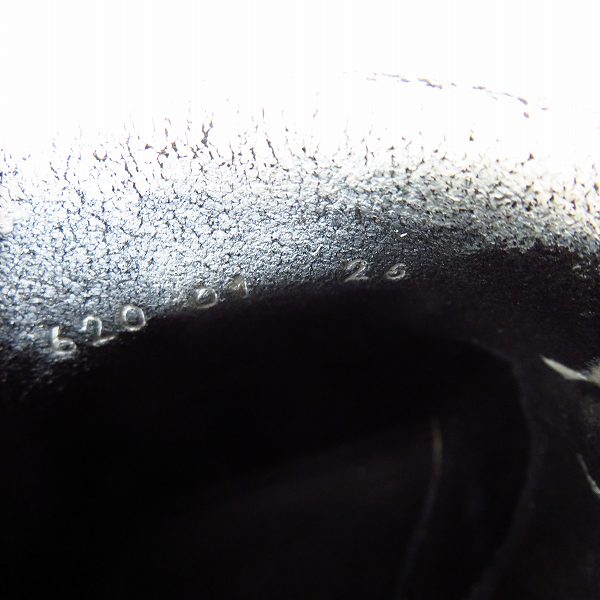 実際に弊社で買取させて頂いたISAMU KATAYAMA BACKLASH/バックラッシュ クラック加工 レザーローファー ホワイト 620-01 26.0の画像 5枚目