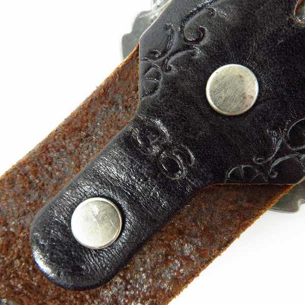 実際に弊社で買取させて頂いたHTC/Hollywood Trading Company/エイチティーシー レザーベルト スタッズ ブラックの画像 3枚目