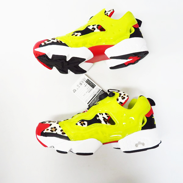 実際に弊社で買取させて頂いた【未使用】Reebok×atmos/リーボック×アトモス INSTAPUMP FURY CITRON ANIMAL FZ4432/27.5の画像 3枚目