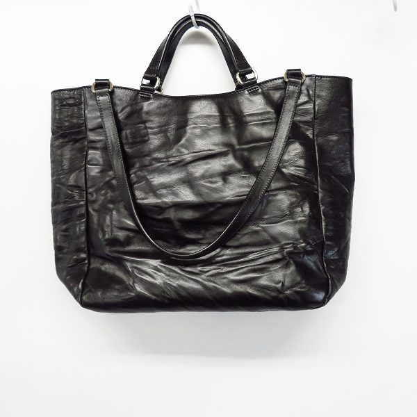 実際に弊社で買取させて頂いたDaniel&Bob/ダニエル&ボブ 2WAY レザートートバッグ ブラックの画像 1枚目