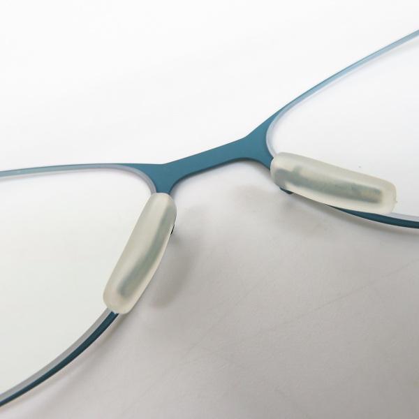実際に弊社で買取させて頂いたic! berlin/アイシーベルリン 眼鏡/メガネフレーム/アイウェア Rossana P 863424 ブルーグリーン系の画像 3枚目