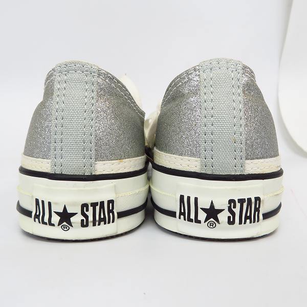 実際に弊社で買取させて頂いたCONVERSE/コンバース ALL STAR GLITTEST OX /オールスター シルバー　スニーカー 1P808/27.0の画像 1枚目