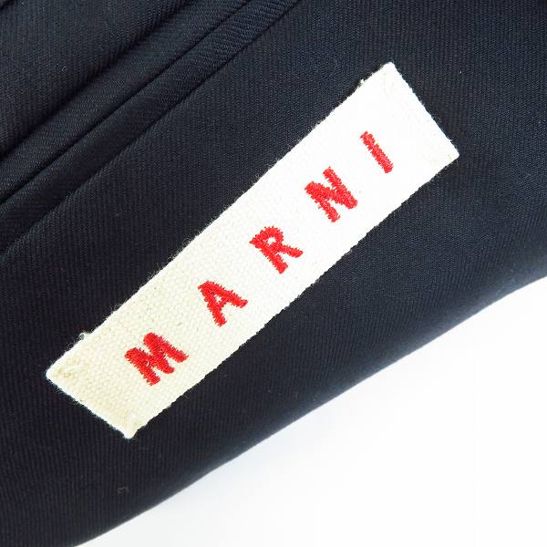 実際に弊社で買取させて頂いたMARNI/マルニ コットン チェンジポケット ステンカラーコート/44の画像 2枚目