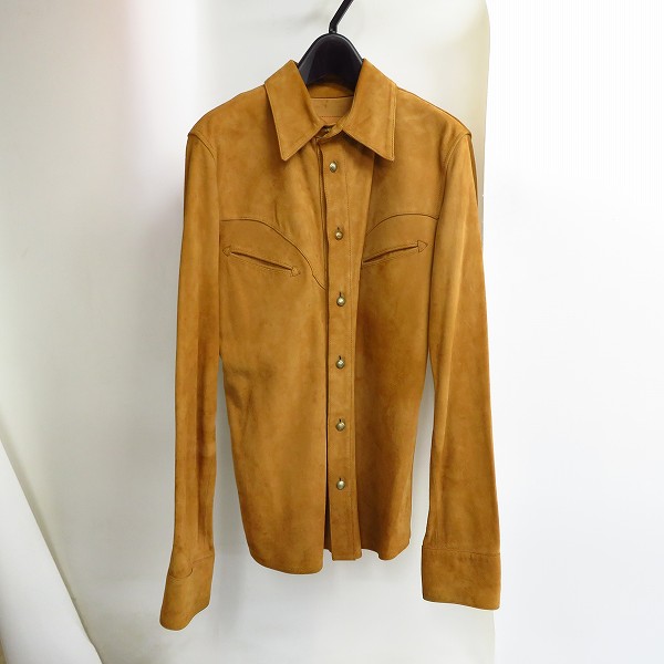 実際に弊社で買取させて頂いたBACKLASH/バックラッシュ シープレザー コンチョボタン ウェスタンシャツ 1223-02/2