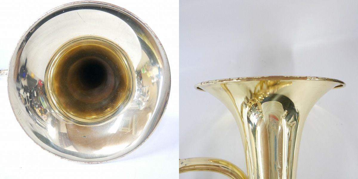 実際に弊社で買取させて頂いた★【ジャンク】YAMAHA/ヤマハ YAH-202 アルトホルン ハードケース付の画像 3枚目