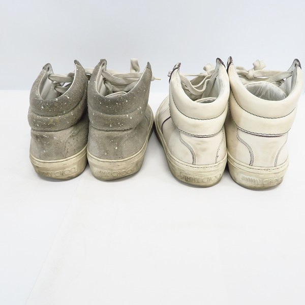 実際に弊社で買取させて頂いたJIMMY CHOO/ジミーチュウ ハイカットスニーカー/41 2点セットの画像 1枚目