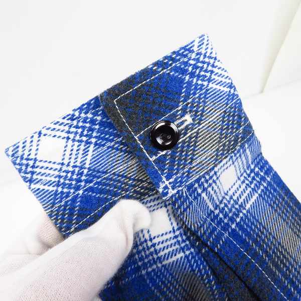 実際に弊社で買取させて頂いた【未使用】NUMBER (N)INE/ナンバーナイン 09SS チェックネルシャツ NNS-S903/2の画像 3枚目