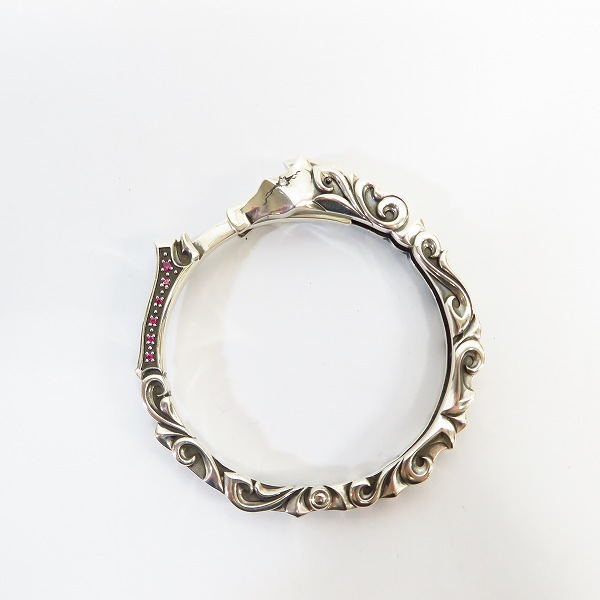 実際に弊社で買取させて頂いたDEAL DESIGN/ディールデザイン 2016collection SV925 ソリッドホースカフバングル 391470の画像 1枚目