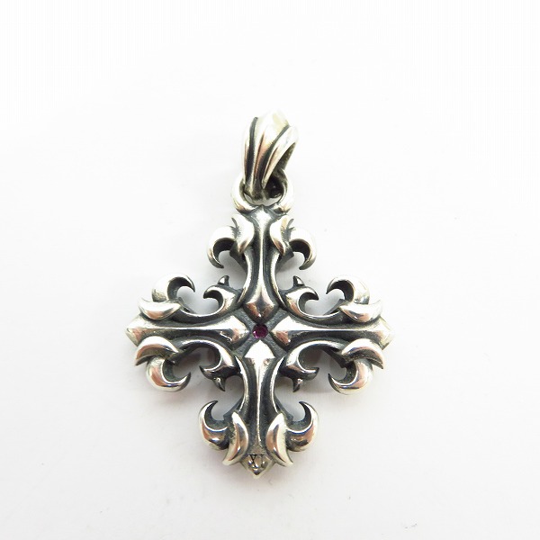 実際に弊社で買取させて頂いたDEAL DESIGN/ディールデザイン グランドリリークロスペンダント ｗ/ストーンの画像 2枚目