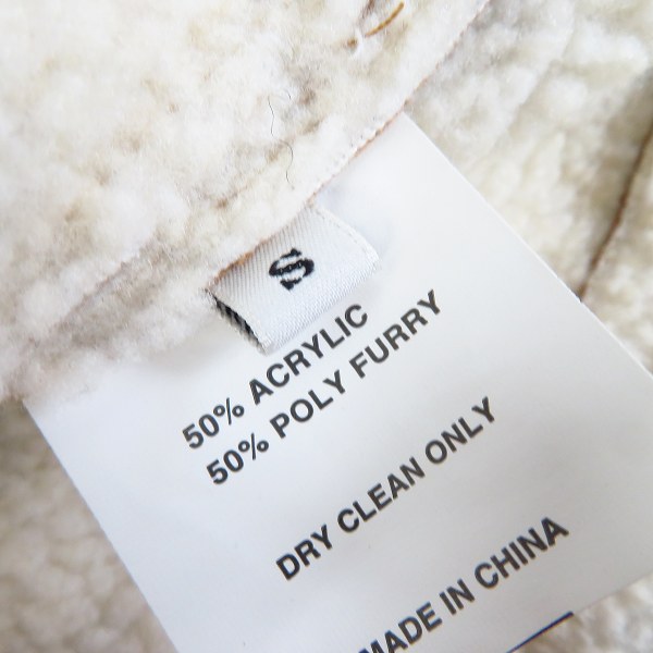 実際に弊社で買取させて頂いたHYDROGEN/ハイドロゲン B-3 ムートン フライトジャケット Sの画像 3枚目