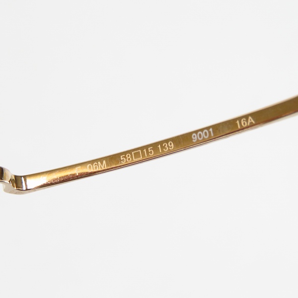 実際に弊社で買取させて頂いた999.9 feelsun/フォーナインズ フィールサン 度入り サングラスフレーム F-06Mの画像 5枚目
