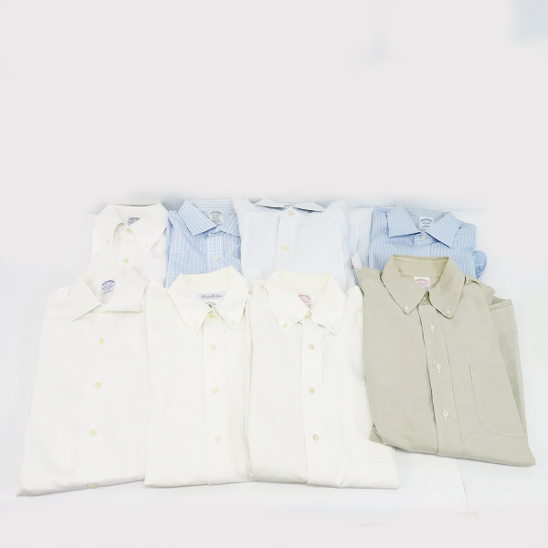 実際に弊社で買取させて頂いた【おまとめ8点↑】Brooks Brothers/ブルックスブラザーズ 長袖シャツ 無地/チェック柄等