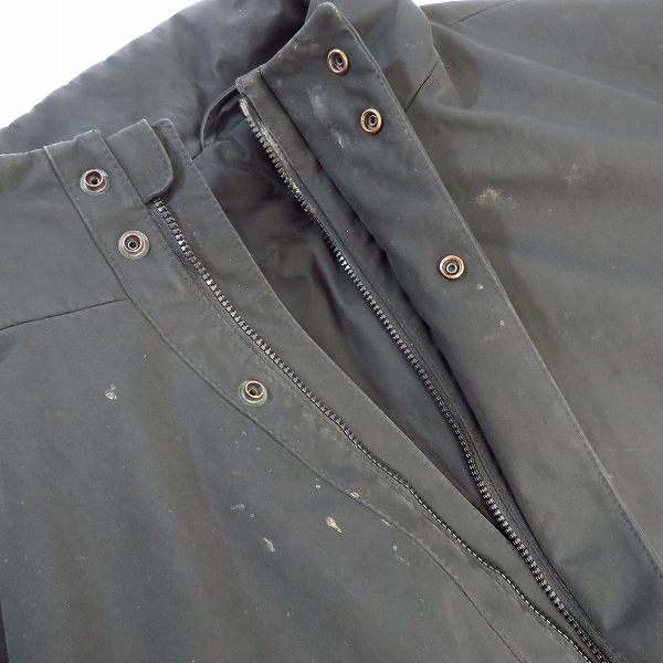 実際に弊社で買取させて頂いたBOSS HUGO BOSS/ボスヒューゴボス weatherproof ジップアップ コート ブラック 50の画像 3枚目