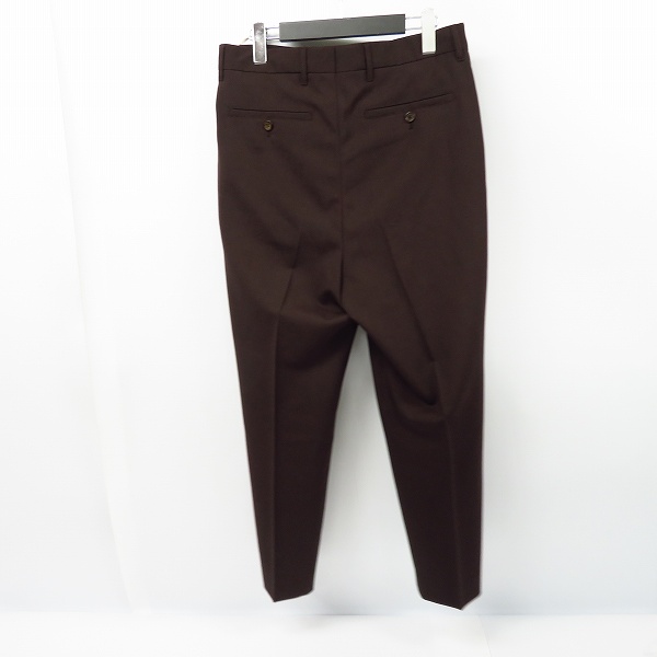 実際に弊社で買取させて頂いたMARNI/マルニ ウール スラックスパンツ ブラウン/46の画像 1枚目