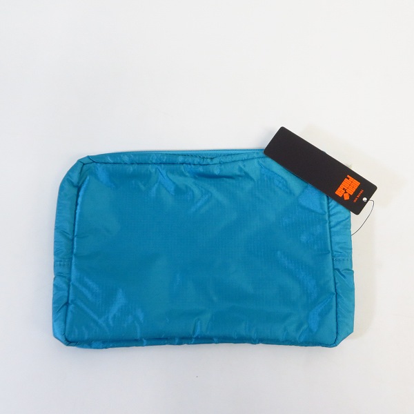 実際に弊社で買取させて頂いた【未使用】HEAD PORTER/ヘッドポーター ナイロン ミニポーチ ライトブルーの画像 1枚目