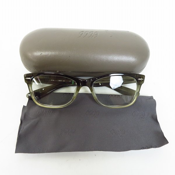 実際に弊社で買取させて頂いた999.9/フォーナインズ 度入り NP-62 メガネフレーム ウェリントンの画像 9枚目