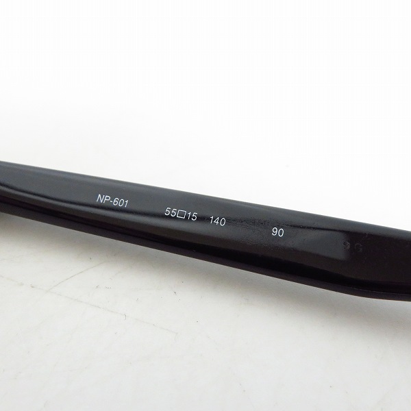 実際に弊社で買取させて頂いた999.9/フォーナインズ メガネフレーム ブラック NP-601の画像 4枚目