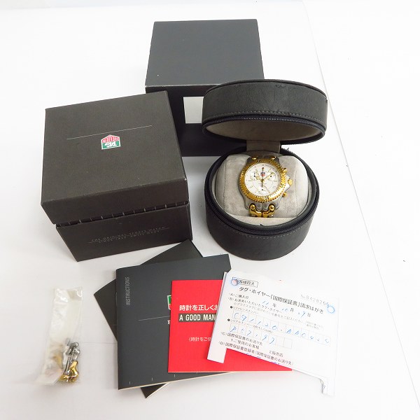 実際に弊社で買取させて頂いたTAG Heuer/タグホイヤー プロフェッショナル200 クロノグラフ クォーツ S35.006【動作未確認】の画像 7枚目