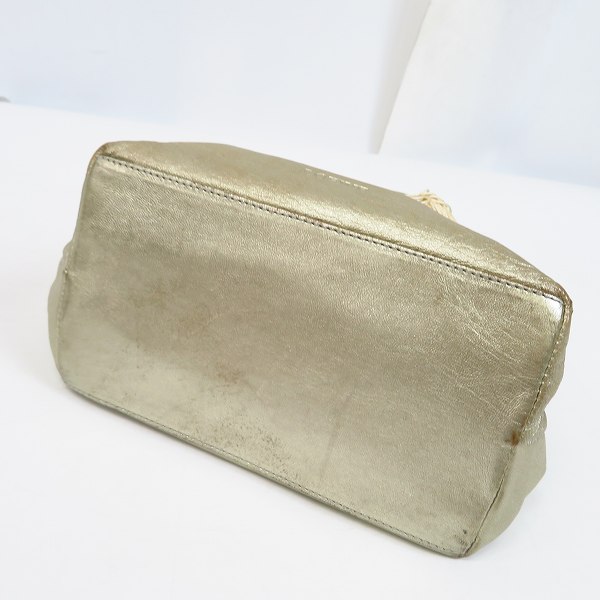 実際に弊社で買取させて頂いたLOEWE/ロエベ レザー ハンドバッグ ゴールドの画像 2枚目