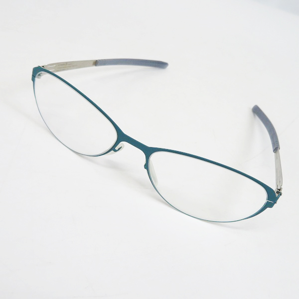 実際に弊社で買取させて頂いたic! berlin/アイシーベルリン 眼鏡/メガネフレーム/アイウェア Rossana P 863424 ブルーグリーン系