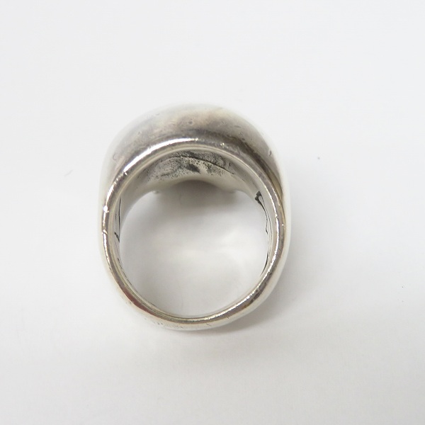 実際に弊社で買取させて頂いたCRAZY PIG/クレイジーピッグ LARGE EVIL SKULL/ラージ エビル スカルリング ＃27/15号の画像 4枚目