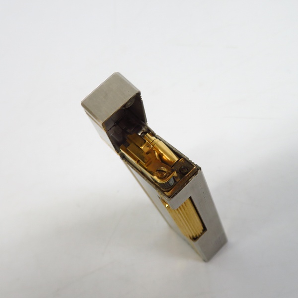 実際に弊社で買取させて頂いたdunhill/ダンヒル サイドローラーガスライター シルバー×ゴールドの画像 4枚目