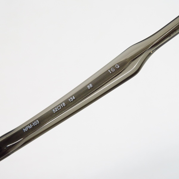 実際に弊社で買取させて頂いた999.9/フォーナインズ 度入り フルリム メガネフレーム/アイウェア NPM-103 の画像 5枚目