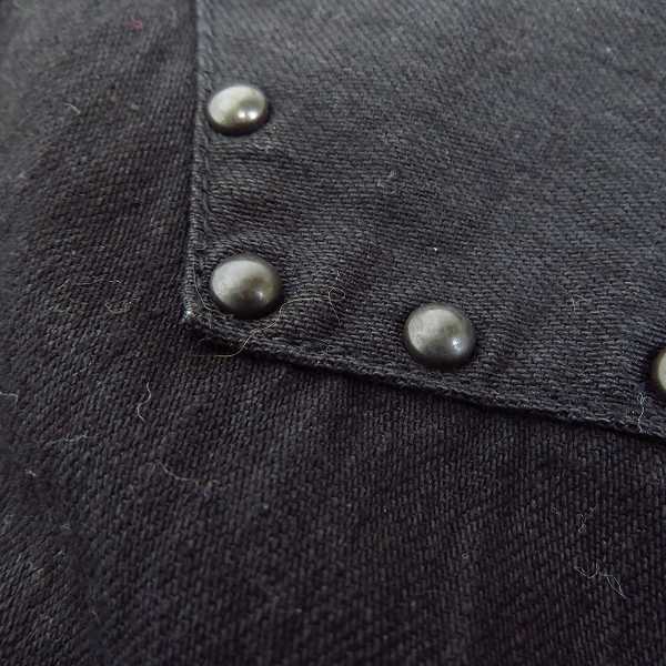 実際に弊社で買取させて頂いたNUMBER (N)INE/ナンバーナイン スタッズ 黒 ウエスタンシャツ/3の画像 7枚目