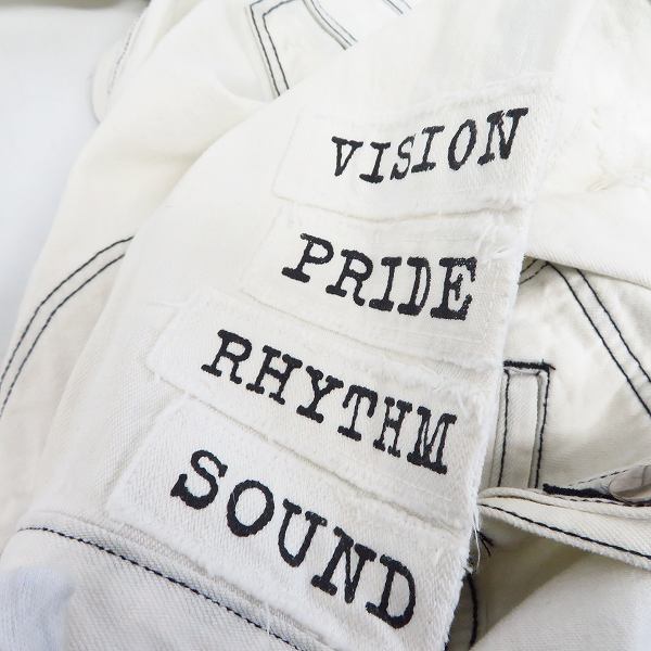 実際に弊社で買取させて頂いたNUMBER (N)INE/ナンバーナイン モダン期ワッペン ダメージ クラッシュ デニムジャケット/4の画像 7枚目