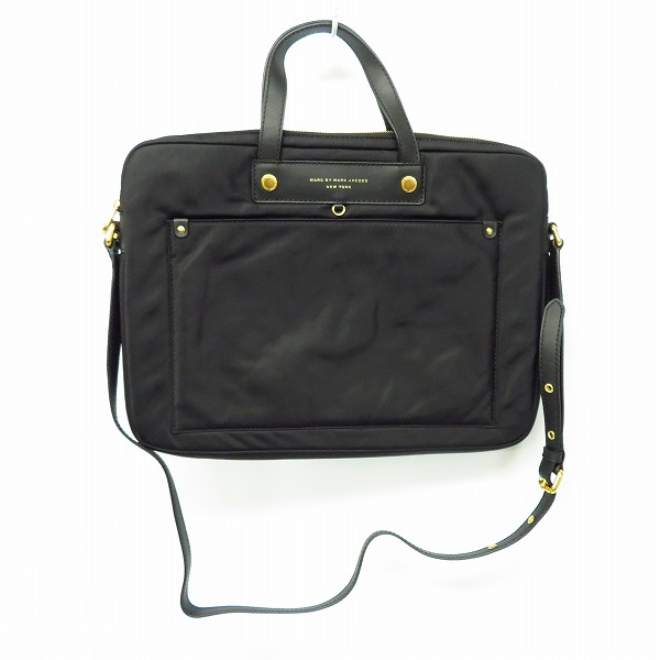 実際に弊社で買取させて頂いた【未使用】MARC BY MARC JACOBS/マークバイマークジェイコブス 2WAY PCケース/ブリーフケース 黒 M0001304