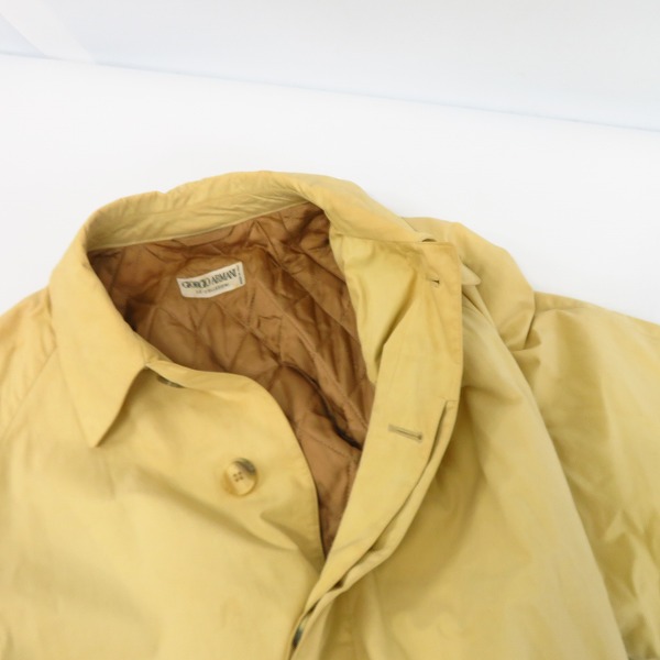 実際に弊社で買取させて頂いたGIORGIO ARMANI/ジョルジオアルマーニ コート アイボリー系/44の画像 5枚目