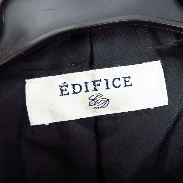 実際に弊社で買取させて頂いたEDIFICE/エディフィス シングル ライダースジャケット/40の画像 2枚目