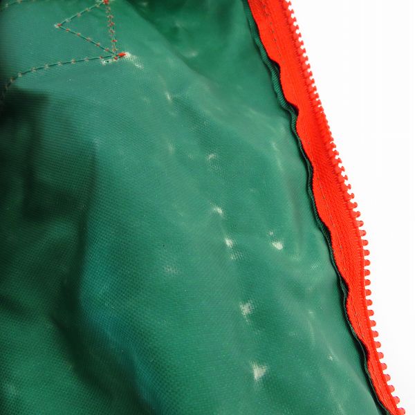 実際に弊社で買取させて頂いたFILA/フィラ 90s ドラムバック ボストンバッグ　グリーン/レッドの画像 5枚目