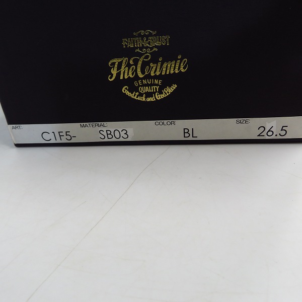 実際に弊社で買取させて頂いたTHE CRIMIE/クライミー ランニングシューズ レザー C1F5-SB03/26.5の画像 9枚目