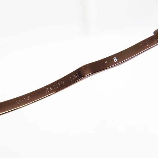 実際に弊社で買取させて頂いた999.9/フォーナインズ  度入り 眼鏡/メガネフレーム ヴィンテージモデル M-14の画像 5枚目