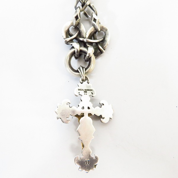 実際に弊社で買取させて頂いた【カスタム】DEAL DESIGN/ディールデザイン K18/SV925 ロンググランドリリー スカル  ネックレスの画像 2枚目