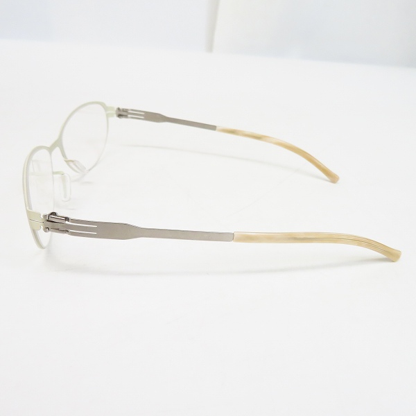 実際に弊社で買取させて頂いたic! berlin/アイシーベルリン 眼鏡/メガネフレーム/アイウェア Rossana P 863424 ホワイト系の画像 2枚目