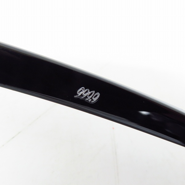 実際に弊社で買取させて頂いた999.9/フォーナインズ メガネフレーム ブラック NP-601の画像 5枚目