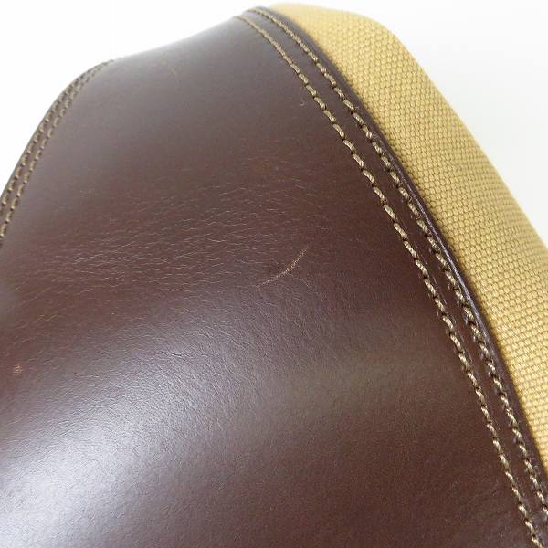 実際に弊社で買取させて頂いた【未使用】Daniel&Bob/ダニエル&ボブ CUOIO/クオイオ  レザー×キャンパス 2WAY バッグ DBF W401の画像 5枚目