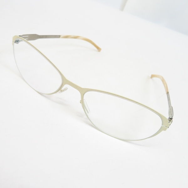 実際に弊社で買取させて頂いたic! berlin/アイシーベルリン 眼鏡/メガネフレーム/アイウェア Rossana P 863424 ホワイト系