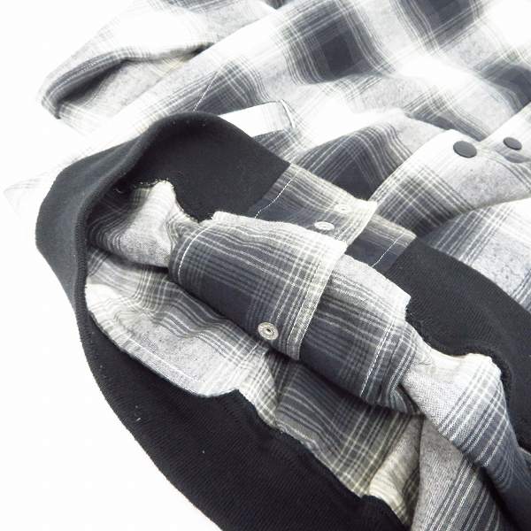 実際に弊社で買取させて頂いたNUMBER (N)INE/ナンバーナイン チェック ブルゾン ジャケット/４の画像 6枚目