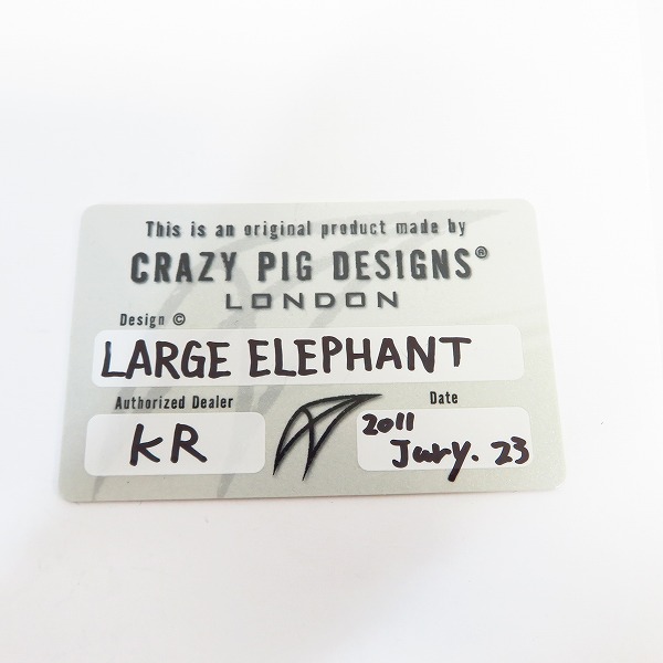 実際に弊社で買取させて頂いた【ギャラ付】CRAZY PIG/クレイジーピッグ ラージエレファントリング 6.5号の画像 5枚目