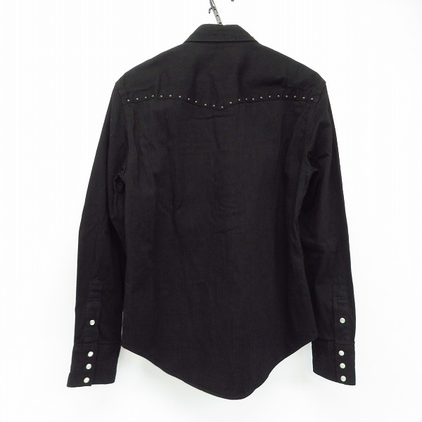 実際に弊社で買取させて頂いたNUMBER (N)INE/ナンバーナイン スタッズ 黒 ウエスタンシャツ/3の画像 1枚目