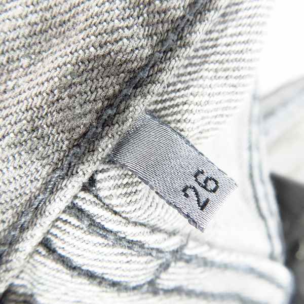 実際に弊社で買取させて頂いた【JPタグ】Dior HOMME/ディオールオム エディ期 ダメージ加工スキニーデニムパンツ 003D002TY046/26の画像 4枚目