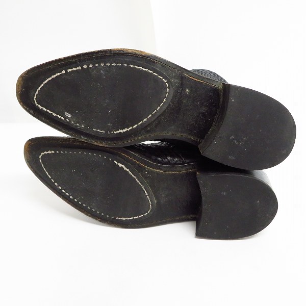 実際に弊社で買取させて頂いたHIROMU TAKAHARA/ヒロムタカハラ パイソンレザー ブーツ/41の画像 2枚目